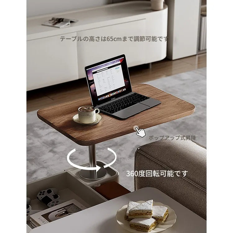 センターテーブル ブラウン ブラック セラミック 中密度繊維板 hqm-3228