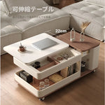 センターテーブル ブラウン ブラック セラミック 中密度繊維板 hqm-3228