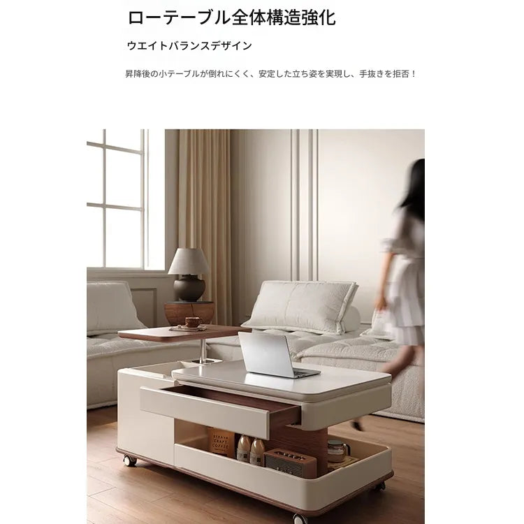 センターテーブル ブラウン ブラック セラミック 中密度繊維板 hqm-3228