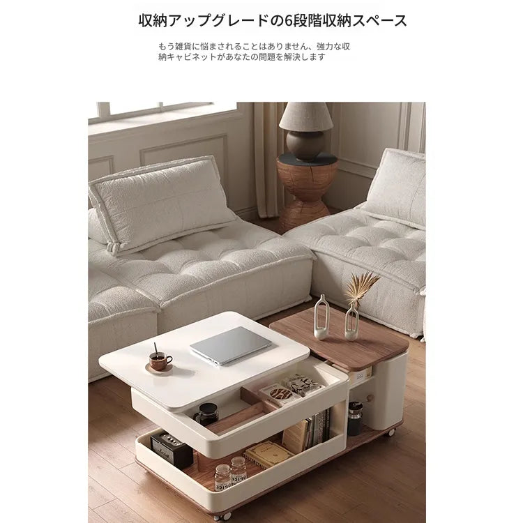 センターテーブル ブラウン ブラック セラミック 中密度繊維板 hqm-3228