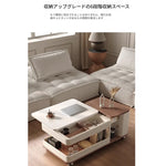 センターテーブル ブラウン ブラック セラミック 中密度繊維板 hqm-3228