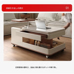 センターテーブル ブラウン ブラック セラミック 中密度繊維板 hqm-3228