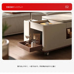 センターテーブル ブラウン ブラック セラミック 中密度繊維板 hqm-3228