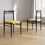 チェア ホワイト イエロー ブラック ブラウン アッシュ材 綿麻 シェニール 合皮 hqm-3234