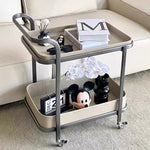 ステンレス製合成皮革センターテーブル|おしゃれで機能的なリビング家具|モダンデザインのキャスターテーブル hqy-5201