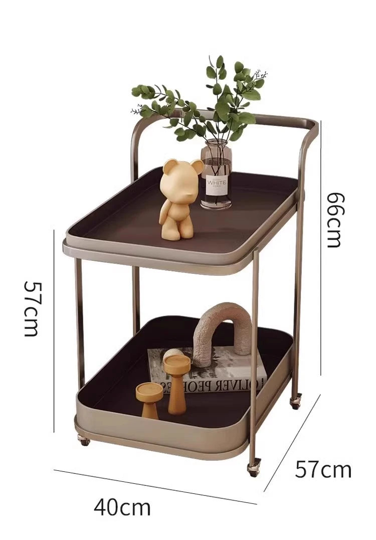 ステンレス製合成皮革センターテーブル|おしゃれで機能的なリビング家具|モダンデザインのキャスターテーブル hqy-5201