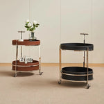 スタイリッシュなステンレス製センターテーブル | 合成皮革仕上げ | モダンインテリアにぴったりのサイドテーブル hqy-5203