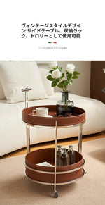 スタイリッシュなステンレス製センターテーブル | 合成皮革仕上げ | モダンインテリアにぴったりのサイドテーブル hqy-5203