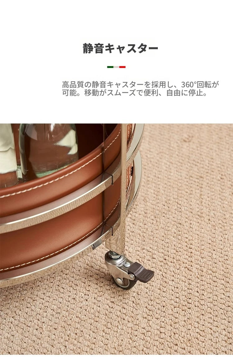 スタイリッシュなステンレス製センターテーブル | 合成皮革仕上げ | モダンインテリアにぴったりのサイドテーブル hqy-5203