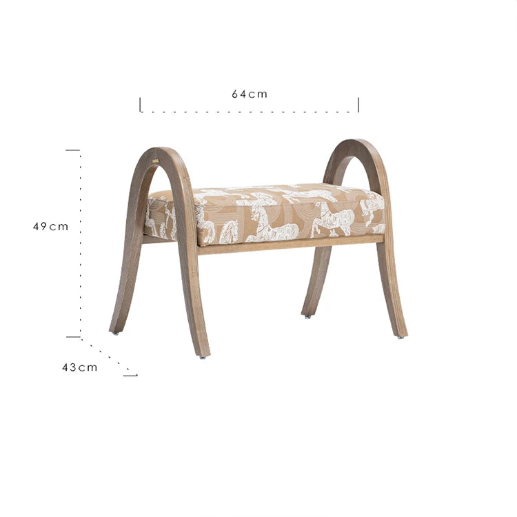 アッシュ材スツール|スタイリッシュな座り心地とモダンデザインでリラックスタイムを演出 hrn-5252