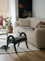 アッシュ材スツール|スタイリッシュな座り心地とモダンデザインでリラックスタイムを演出 hrn-5252