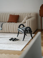 アッシュ材スツール|スタイリッシュな座り心地とモダンデザインでリラックスタイムを演出 hrn-5252