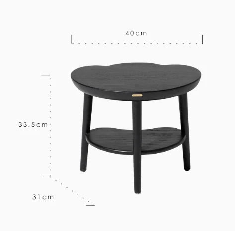 アッシュ材のセンターテーブル - モダンな雲型デザイン、収納付きでインテリアを引き立てる家具 hrn-5253