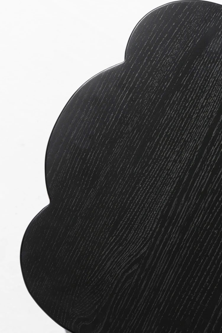 アッシュ材のセンターテーブル - モダンな雲型デザイン、収納付きでインテリアを引き立てる家具 hrn-5253