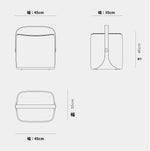 ハイエンドな合成皮革スツール|無垢材のデザイン座椅子|インテリアアクセントに最適! hrn-5254