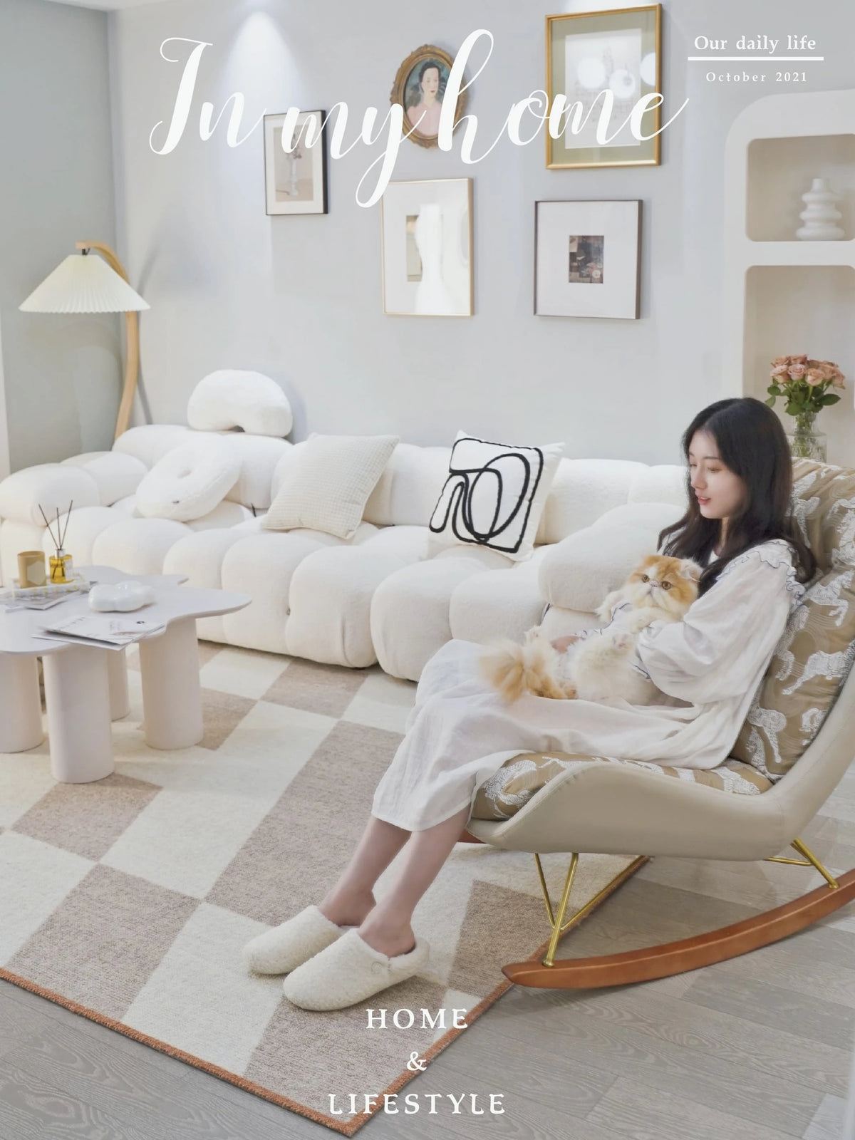 ダウンと絹綿の贅沢な触感!ケヤキ&アイアン製デザインチェア - リラックス空間を演出するモダンインテリア hrn-5256