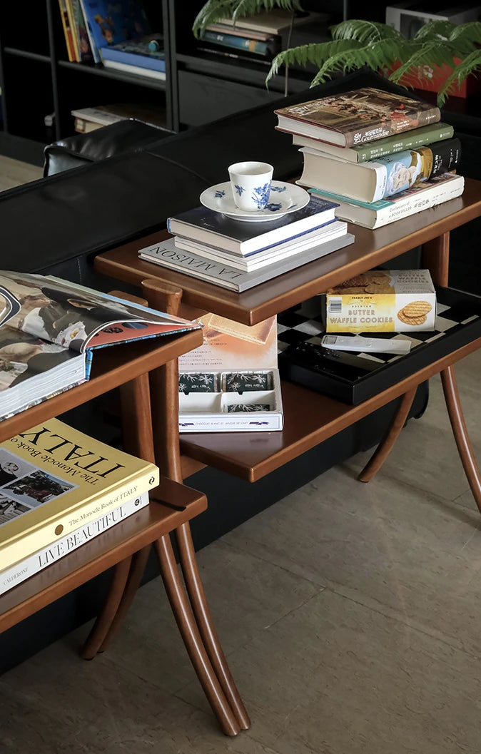 シンプルでスタイリッシュな合成皮革センターテーブル - リビングルームに最適な収納&ディスプレイオプション hrn-5258