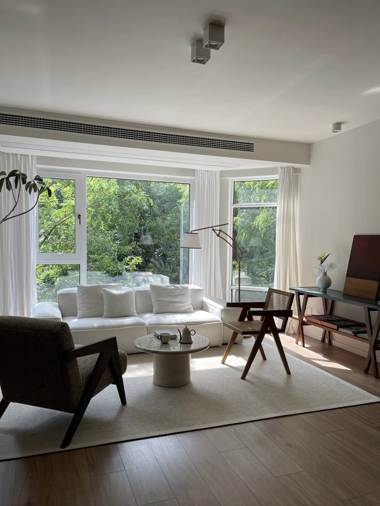 アッシュ材多層板製 シックな合成皮革テーブル - スタイリッシュなインテリアに最適なアイテム hrn-5260