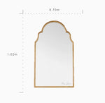 ケヤキガラスの洗練されたアンティークスタイルミラー - 美しいインテリアのアクセントに最適! hrn-5261