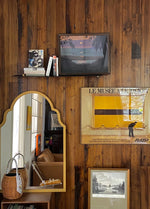 ケヤキガラスの洗練されたアンティークスタイルミラー - 美しいインテリアのアクセントに最適! hrn-5261