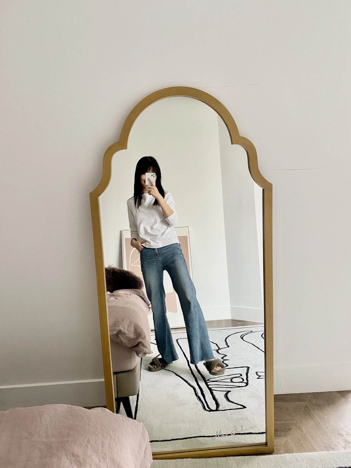 ケヤキガラスの洗練されたアンティークスタイルミラー - 美しいインテリアのアクセントに最適! hrn-5261