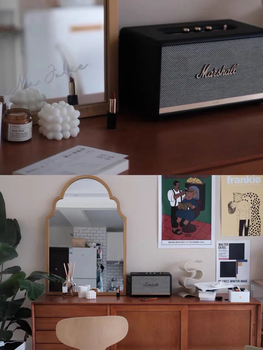 ケヤキガラスの洗練されたアンティークスタイルミラー - 美しいインテリアのアクセントに最適! hrn-5261