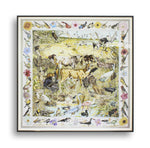 ケヤキガラスの洗練されたアンティークスタイルミラー - 美しいインテリアのアクセントに最適! hrn-5261