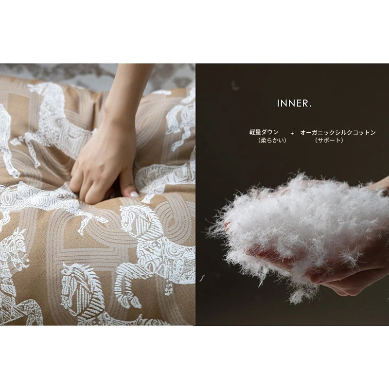 パイン材使用!ダウンとシリコンフィルの極上チェア - 快適さを追求したおしゃれなデザイン hrn-5264