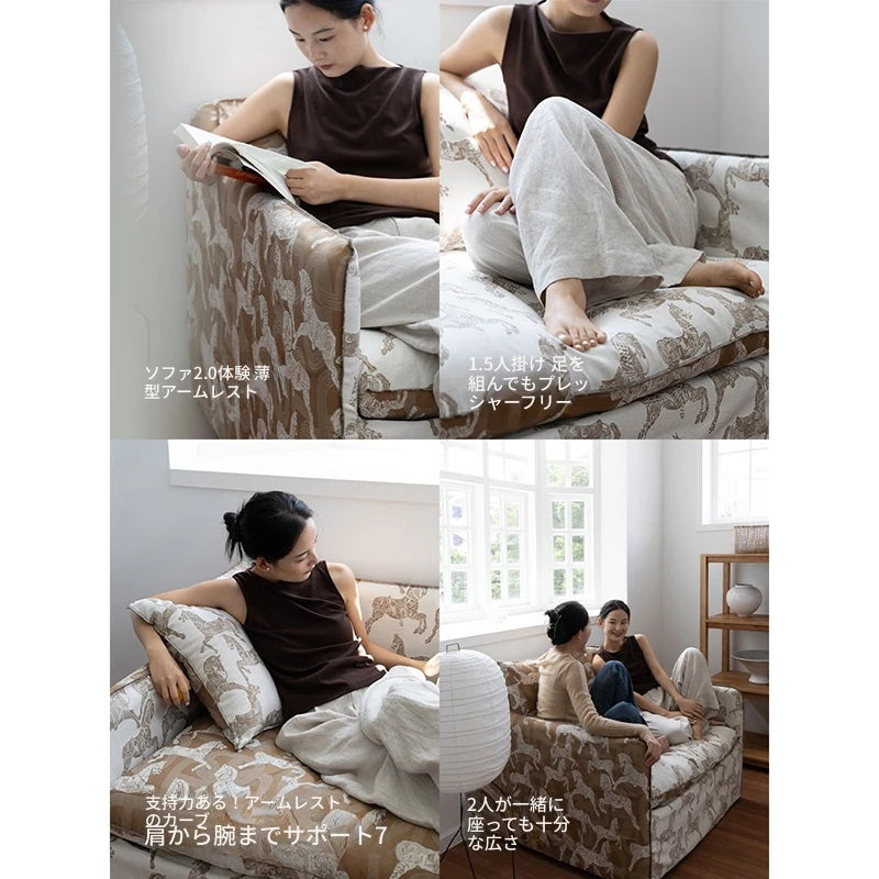 パイン材使用!ダウンとシリコンフィルの極上チェア - 快適さを追求したおしゃれなデザイン hrn-5264