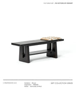 ナイトテーブル ニレ材製 おしゃれな合成皮革トレイ付き デザイン性抜群の収納家具 hrn-5265