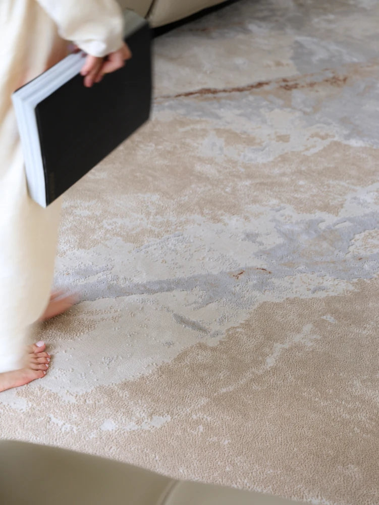 ナイトテーブル ニレ材製 おしゃれな合成皮革トレイ付き デザイン性抜群の収納家具 hrn-5265