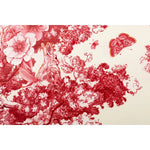 美しいカバノキ製センターテーブル - シックなデザインと優雅な花柄でリビングを彩る hrn-5266