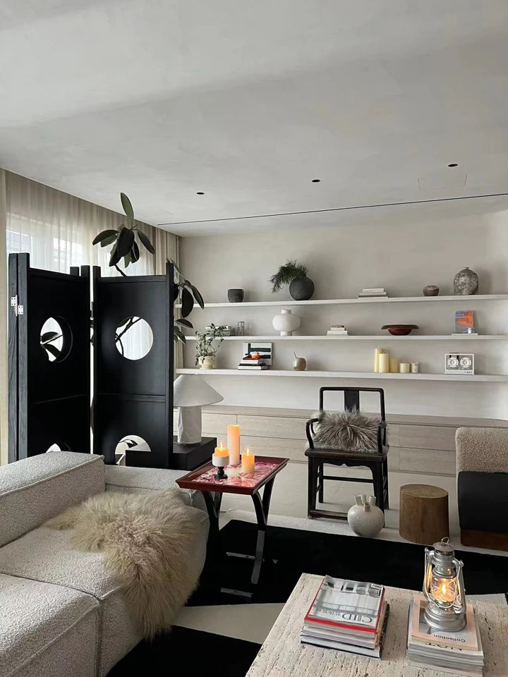 美しいカバノキ製センターテーブル - シックなデザインと優雅な花柄でリビングを彩る hrn-5266