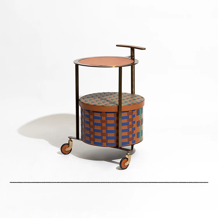 おしゃれなPUレザーとステンレス製センターテーブル|ウォールナットデザインでインテリアをアップデート! hrn-5267