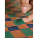 おしゃれなPUレザーとステンレス製センターテーブル|ウォールナットデザインでインテリアをアップデート! hrn-5267