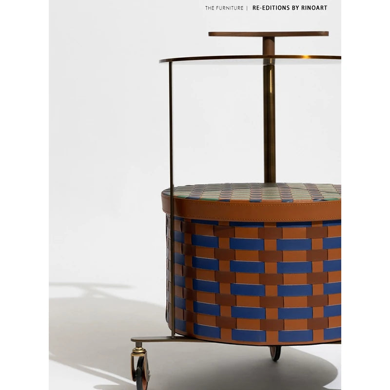 おしゃれなPUレザーとステンレス製センターテーブル|ウォールナットデザインでインテリアをアップデート! hrn-5267