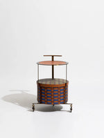 おしゃれなPUレザーとステンレス製センターテーブル|ウォールナットデザインでインテリアをアップデート! hrn-5267