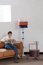 おしゃれなPUレザーとステンレス製センターテーブル|ウォールナットデザインでインテリアをアップデート! hrn-5267