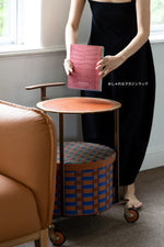 おしゃれなPUレザーとステンレス製センターテーブル|ウォールナットデザインでインテリアをアップデート! hrn-5267