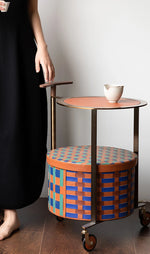 おしゃれなPUレザーとステンレス製センターテーブル|ウォールナットデザインでインテリアをアップデート! hrn-5267