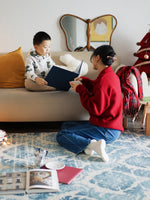 蝶型デザインのガラスミラー | 無垢材フレームのハンドカット仕上げ | おしゃれなインテリアに最適 hrn-5268