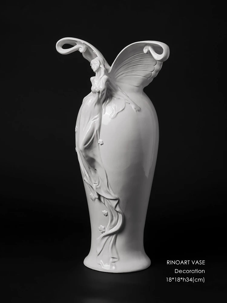 蝶型デザインのガラスミラー | 無垢材フレームのハンドカット仕上げ | おしゃれなインテリアに最適 hrn-5268