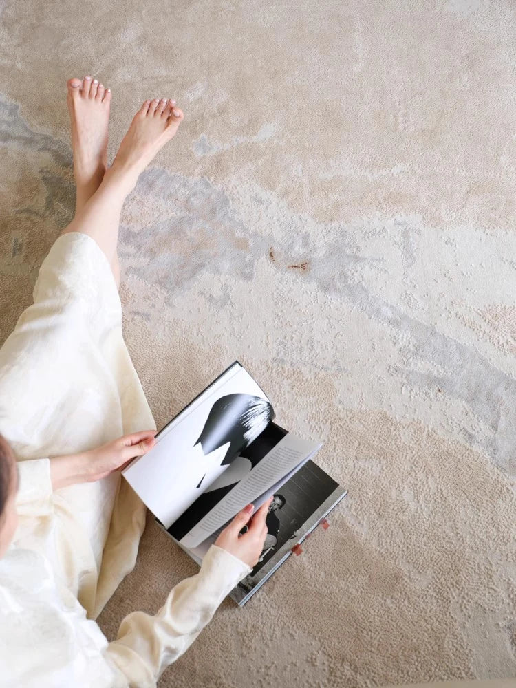 アッシュ材のスタイリッシュなデスク - 合成皮革のデザインが魅力的! hrn-5269