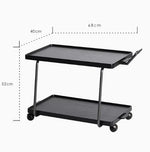 レトロな銅とオーク製カート | 中世リイシューシリーズ | おしゃれなインテリアトレイ hrn-5272