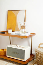 レトロな銅とオーク製カート | 中世リイシューシリーズ | おしゃれなインテリアトレイ hrn-5272