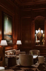 レトロな銅とオーク製カート | 中世リイシューシリーズ | おしゃれなインテリアトレイ hrn-5272