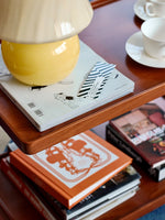 レトロな銅とオーク製カート | 中世リイシューシリーズ | おしゃれなインテリアトレイ hrn-5272