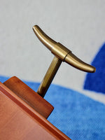 レトロな銅とオーク製カート | 中世リイシューシリーズ | おしゃれなインテリアトレイ hrn-5272