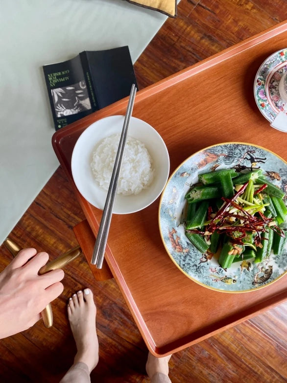 レトロな銅とオーク製カート | 中世リイシューシリーズ | おしゃれなインテリアトレイ hrn-5272