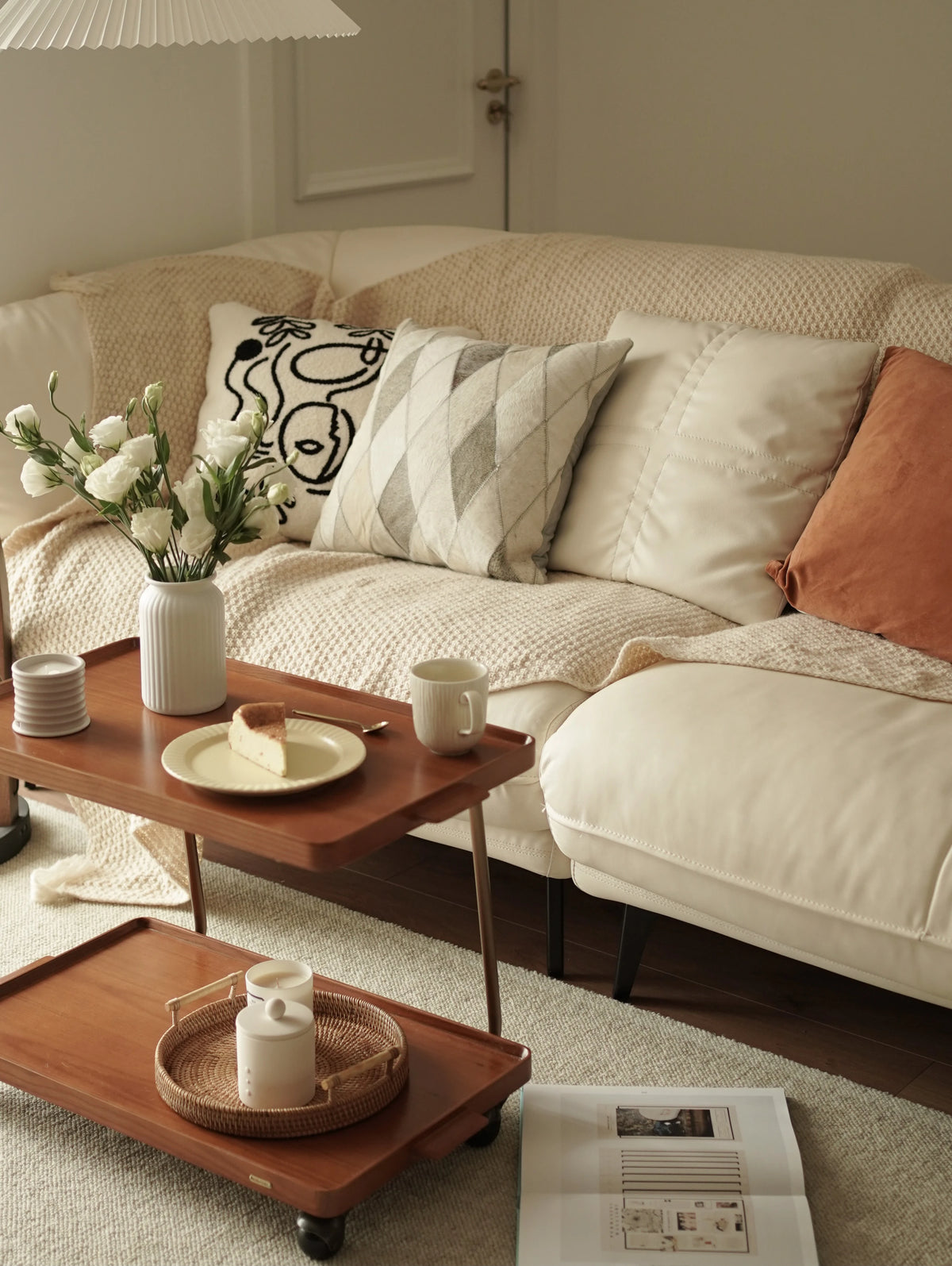 レトロな銅とオーク製カート | 中世リイシューシリーズ | おしゃれなインテリアトレイ hrn-5272